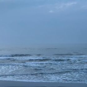 4月4日千葉北、東浪見の朝の波の画像