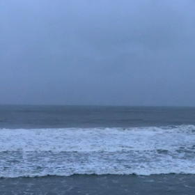 10月1日千葉北、東浪見の朝の波の画像