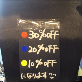 アクセサリーセール開催の画像