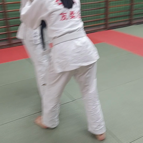 夫婦で柔道の画像
