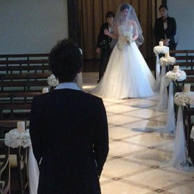 ブライダルリハーサル 1  新婦入場の画像