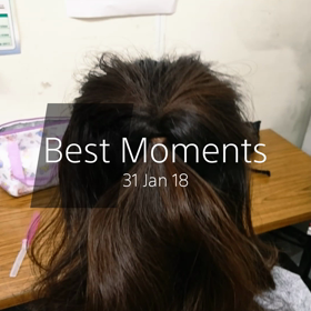 #初めて人のヘアーアレンジさせてもらいましたの画像