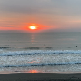 3月26日千葉北、東浪見の朝の波の画像