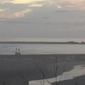 9月10日千葉北、東浪見の朝の波の画像