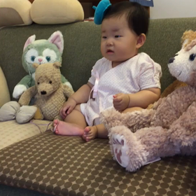 「おかあさんといっしょ」に大興奮の赤ちゃんの画像