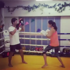 キックボクシングと私の画像