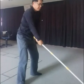 ワイドでスローなバックスイングの画像