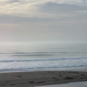 7月7日千葉北、東浪見の朝の波の画像