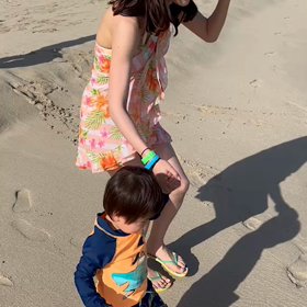 海に入りました♥︎の画像