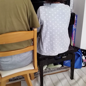 ピアノの連弾の画像