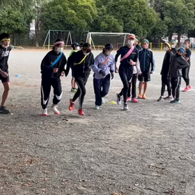 県駅伝 襷練習①の画像