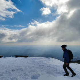 2022.12.30 岡山県 雪の那岐山山頂にて。の画像