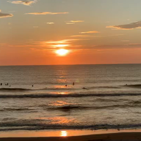 9月23日千葉北、東浪見の朝の波の画像
