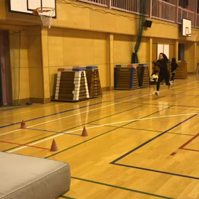 川越小 女子走り幅跳び練習⑦の画像
