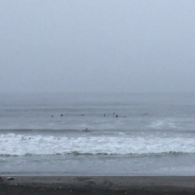 8月6日千葉北、東浪見の朝の波の画像