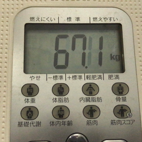 20170715  とうとう体脂肪が１０％台に入ったの画像