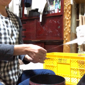 糸取り動画の画像