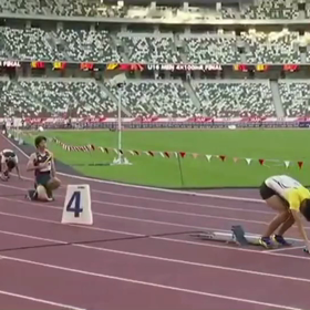 藤﨑怜くん田中里歩さんの活躍(リレー全国大会 銅メダル)①の画像