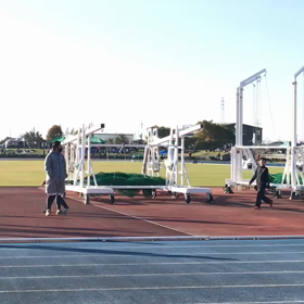 越谷カップ100m男子アップ⑫の画像