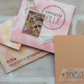 封筒付きミニカードを作りましたの画像