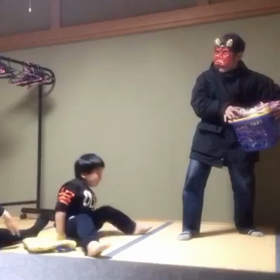 節分で豆まき、お菓子撒き✨の画像