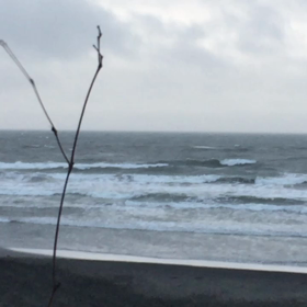 8月16日千葉北、東浪見の朝の波の画像
