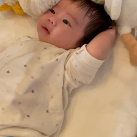 今日で生後2ヶ月の画像