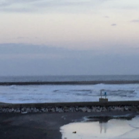 9月12日千葉北、東浪見の朝の波の画像