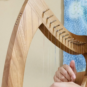 国産材ハープで日本の子守唄の画像