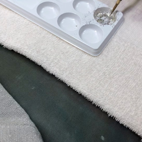 セーターのラメ付けの画像