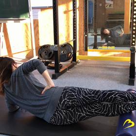 今日のサイドプランクアップダウンの画像