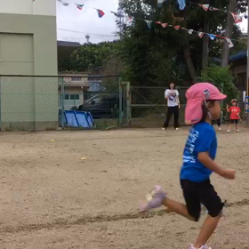 次女運動会練習の画像
