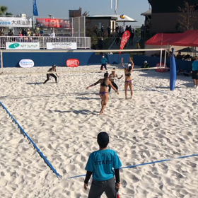 (初)ビーチバレー観戦の画像