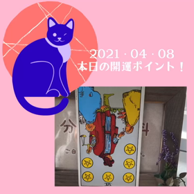 2021・04・08 本日の開運ポイントの画像