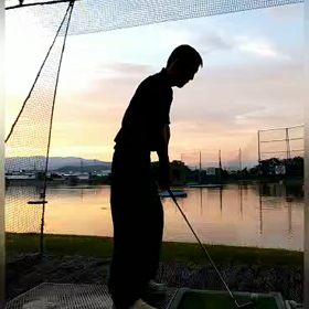 メガネを外してスイング！の画像