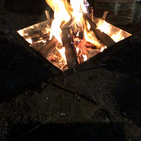 キャンプとゴルフの画像