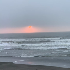 6月10日千葉北、東浪見の朝の波の画像