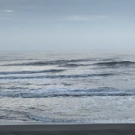 12月10日千葉北、東浪見の朝の波の画像