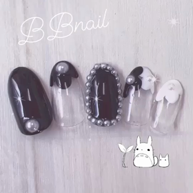 モノトーンネイルの画像