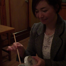 初ひれ酒の動画の画像
