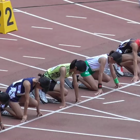 ５年女子 100m予選の画像