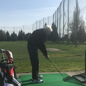 ゴルフ場にての画像