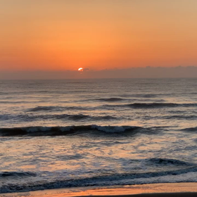 10月2日千葉北、東浪見の朝の波の画像