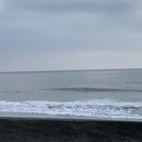 9月30日千葉北、東浪見の朝の波の画像