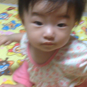 一人座りまであと少し！の画像