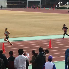 所沢走学校女子Aチーム １走→２走の画像