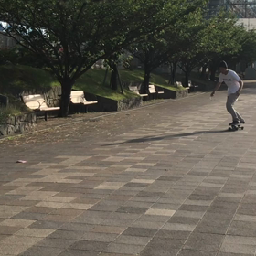 早朝スケートの画像