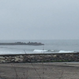 6月7日千葉北、東浪見の朝の波の画像