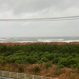 12月8日千葉北、東浪見の朝の波の画像