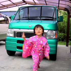 さえりんの❤️ゆ❗ユ❗浴衣で盆踊り❗太鼓叩いて嬉しそう❗の画像